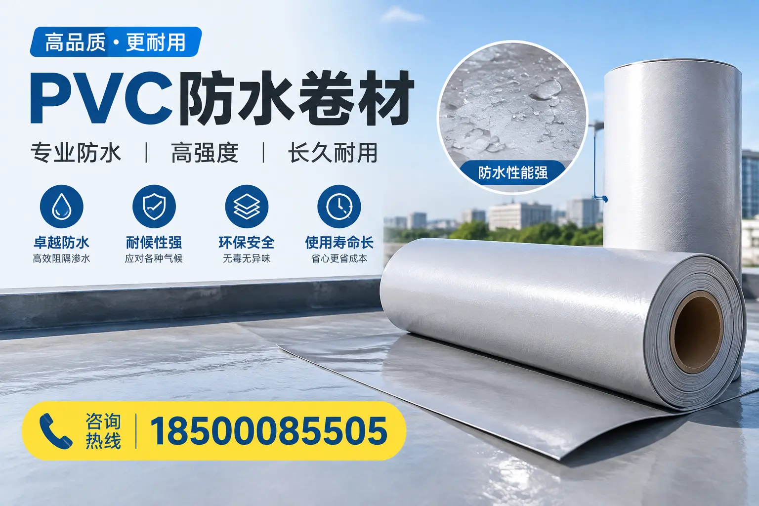 PVC防水卷材的安装方法与注意事项，保定用户必看
